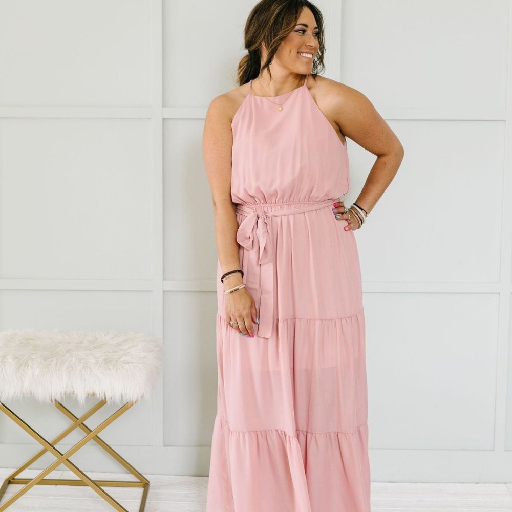 Blush Tiered Dress